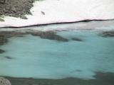 Донный лед в озере в верховье Малой Белой